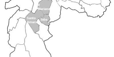 Harta zona Centro-Sul São Paulo