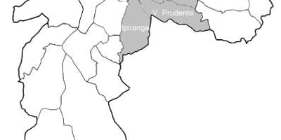Harta zona Sudeste São Paulo