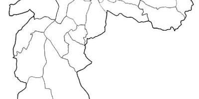 Harta zona Nordeste São Paulo
