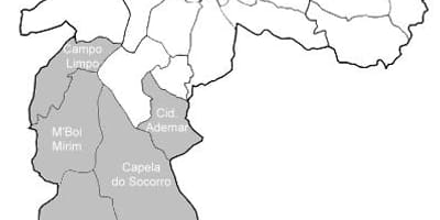 Harta zona Sul São Paulo